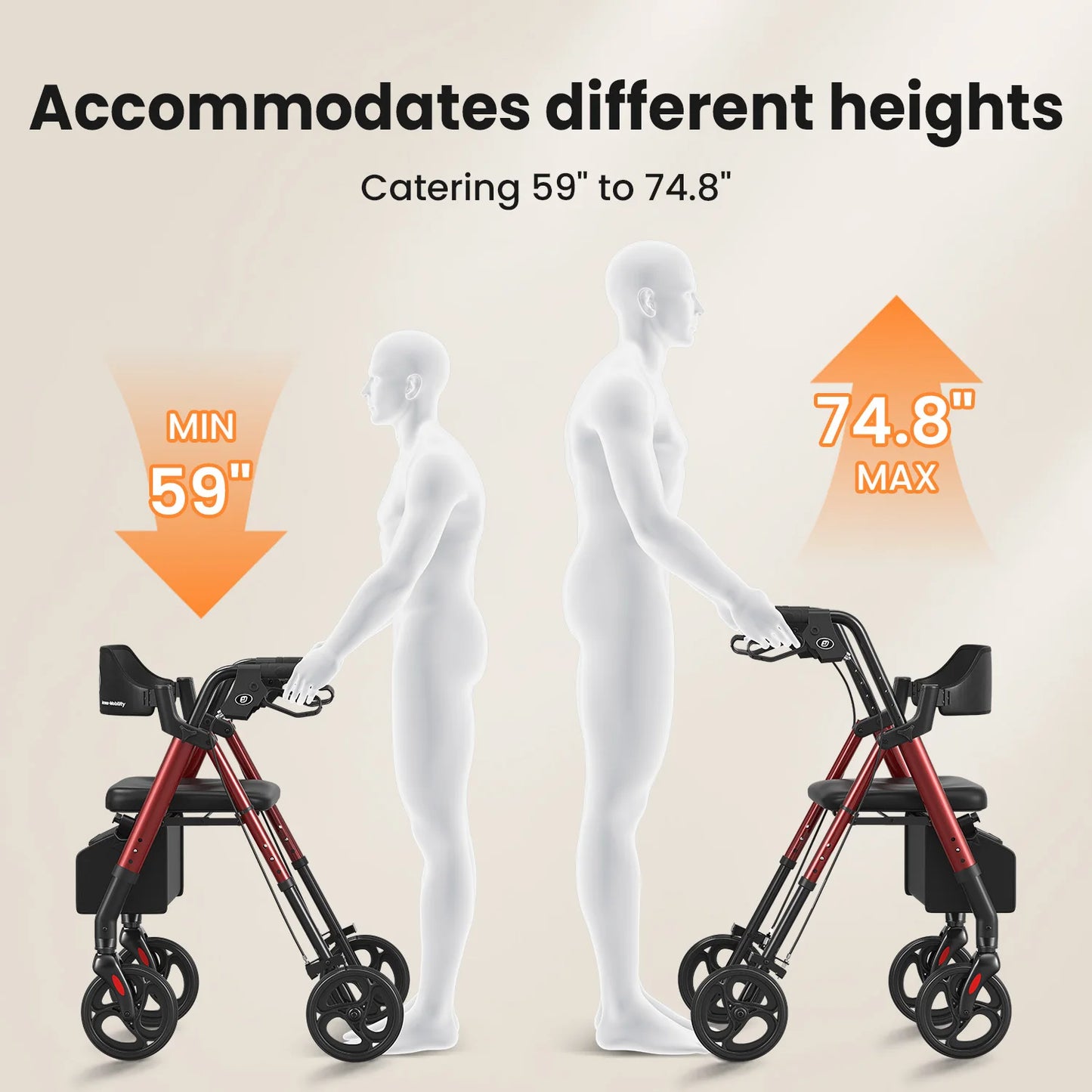 Foldable Walker With Seat